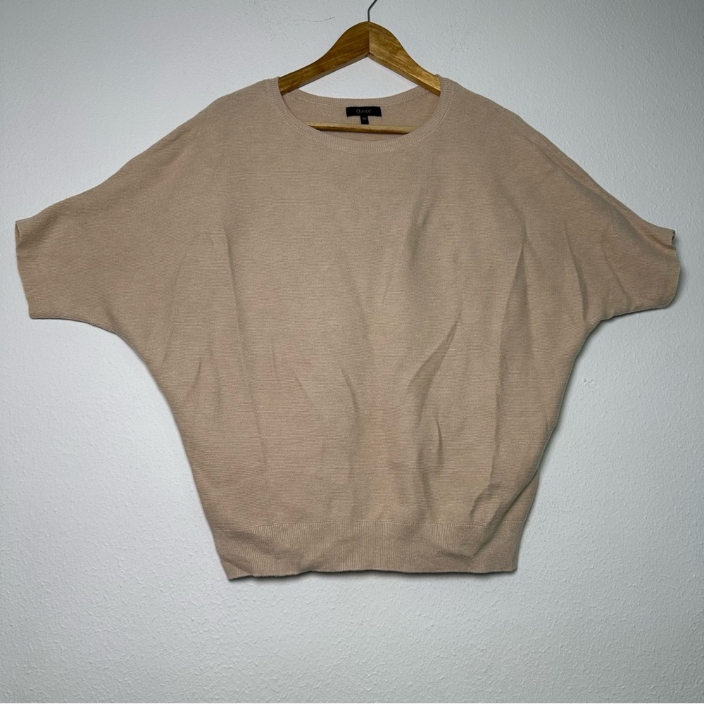 Quince Women's Cashmere Lightweight Link-Organic Cotton Crew Neck Sweater Top - Picture 2 of 11
